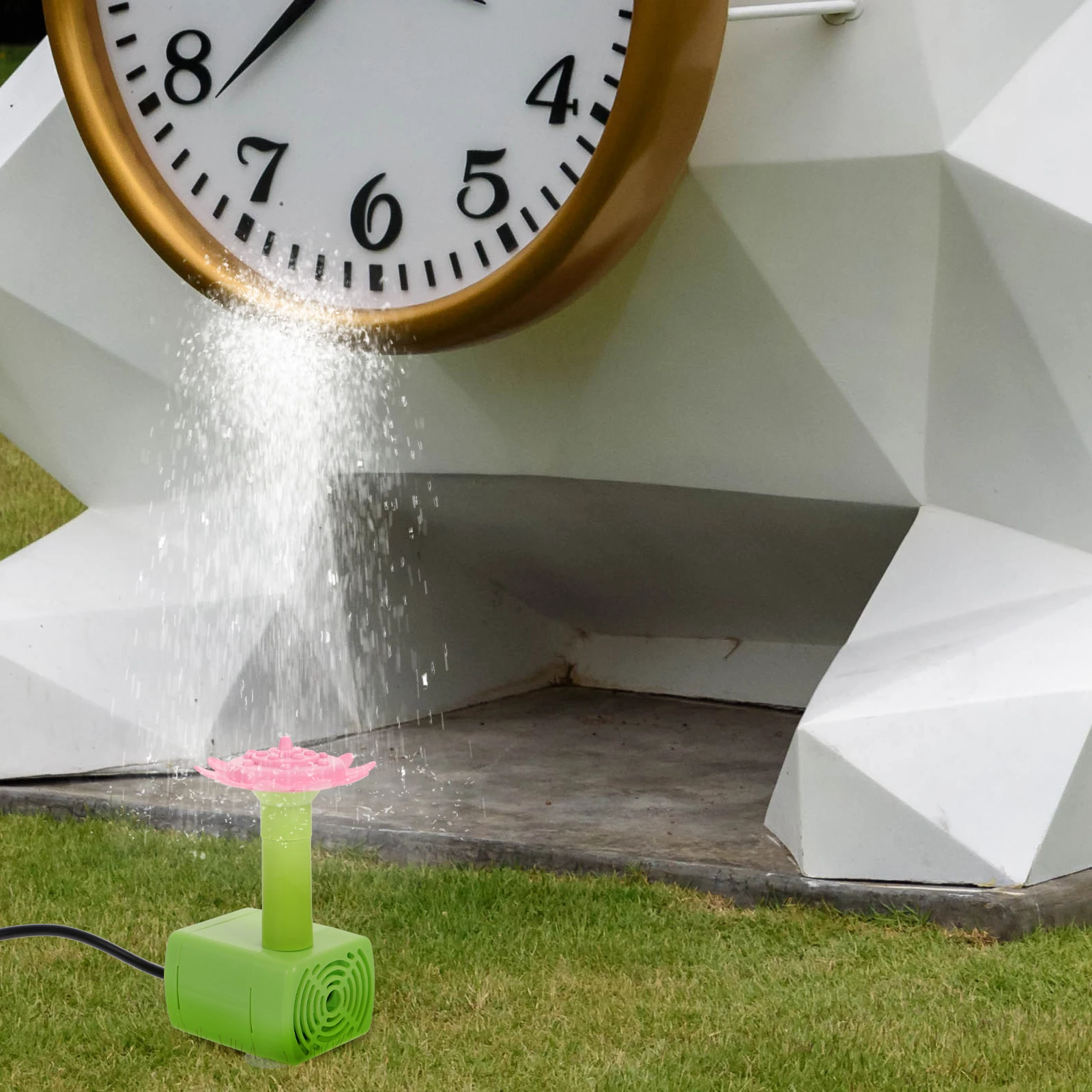 

1 set Solar Fountain Water Pump Outdoor Garden Decoration Plastic Material Energy-saving Creative Design Powered Feature