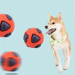 Pet TPR Toy Ball Interaction Pets Relieving Boredom Bite Resistance Small Medium-sized Dog Grinding Sleeping Venting Ball Flash