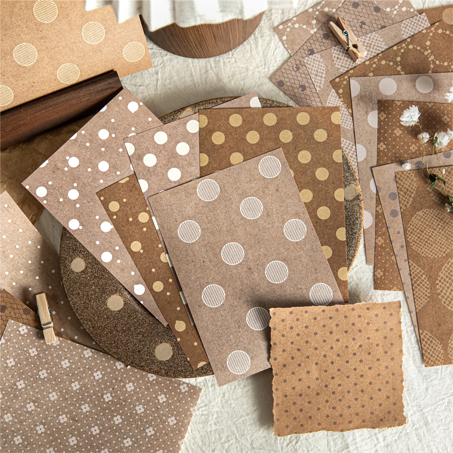 Vintage Junk Journal Scrapbooking Paper - JIANQI 20枚入り クリエイティブスクラップブック ヴィンテージ素材紙コンボキット DIY ジャンクジャーナル