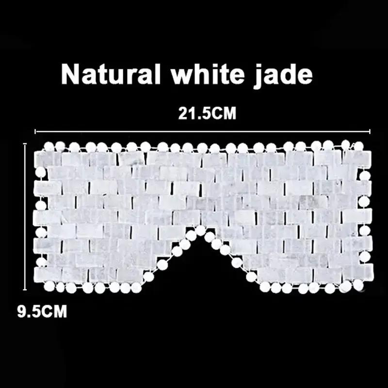 Natural White Jade Eye Mask Massager for Women Wrinkle Remove Dark Circles Anti-aging Facial Skin Care Tools Beauty Massage