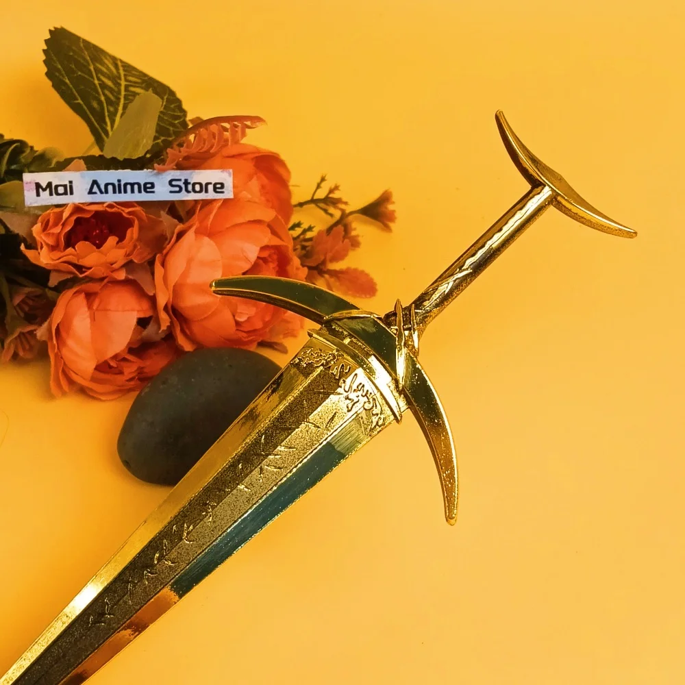 8.6 inch Metalen Elden Katana Ijzeren Zwaard Blade Staal Japanse Katana Originele Samurai Anime Real Size Ninja Mes Sabel Speelgoed gift