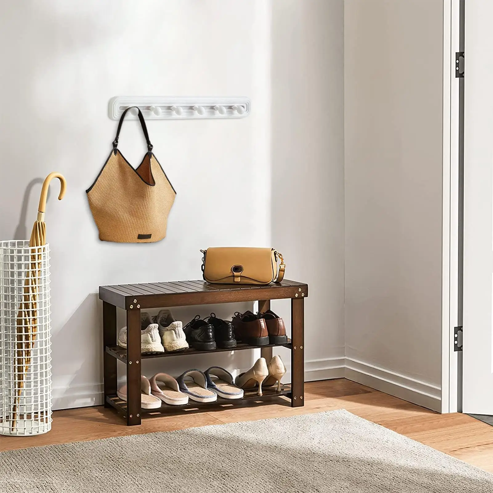 

Подставка для хранения теннисных ракеток, подставка для теннисных ракеток, настенный органайзер для спортивного оборудования, раздвижной крючок для дисплея энтузиастов