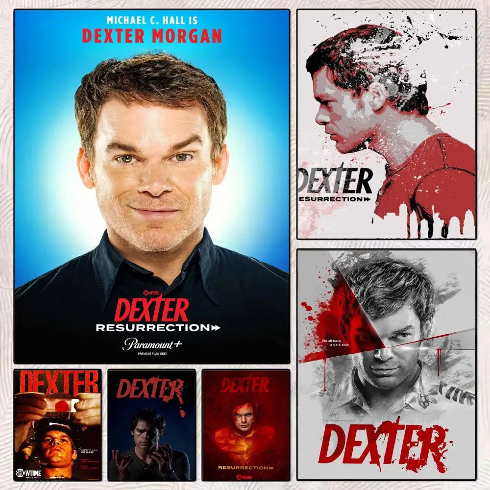 D-Dexter Michael C.Hall Poster Modern Minimalist Wall Art Prints Poster Home Decor Interior Bedroom Living Room