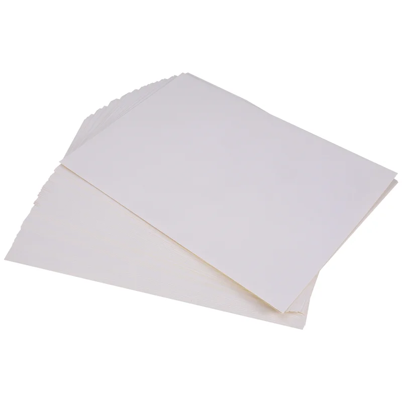 Ingenious-50 Sheets A4 White Self Adhesive Waterproof Sticker Label Surface Paper For Lazer Inkjet Printer Copier
