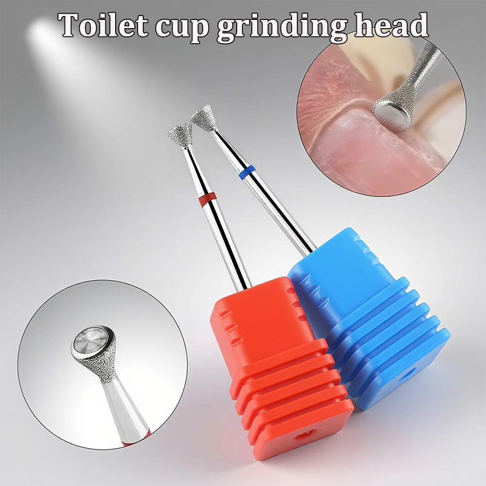 

2 шт. металлические сверла для ногтей, металлические шлифовальные головки для маникюра, цвет - маркировка для легкой идентификации ﻿