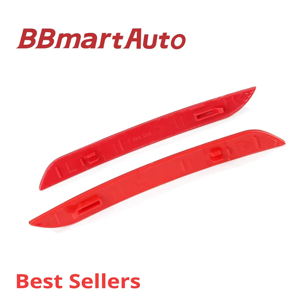 63147382233 63147382234 BBmart Auto Parts 1Set Left & Right Rear Side Bumper Reflector Strip Cover Red Light For BMW 3 F30 F80