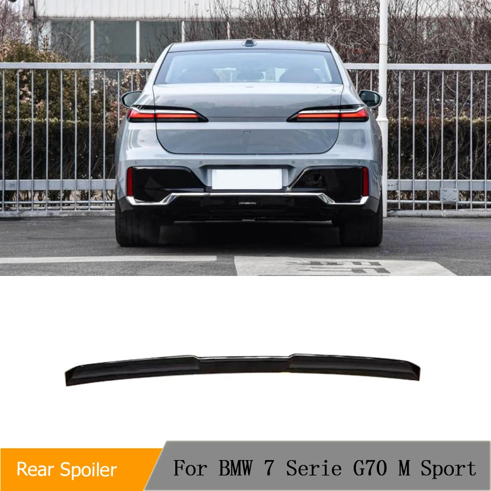 

Car Rear Spoiler for BMW 7 Series i7 G70 M-Tech M Sport 2023 ABS Glossy Black Roof Spoiler Rear Trunk Spoiler Boot Wing Lip