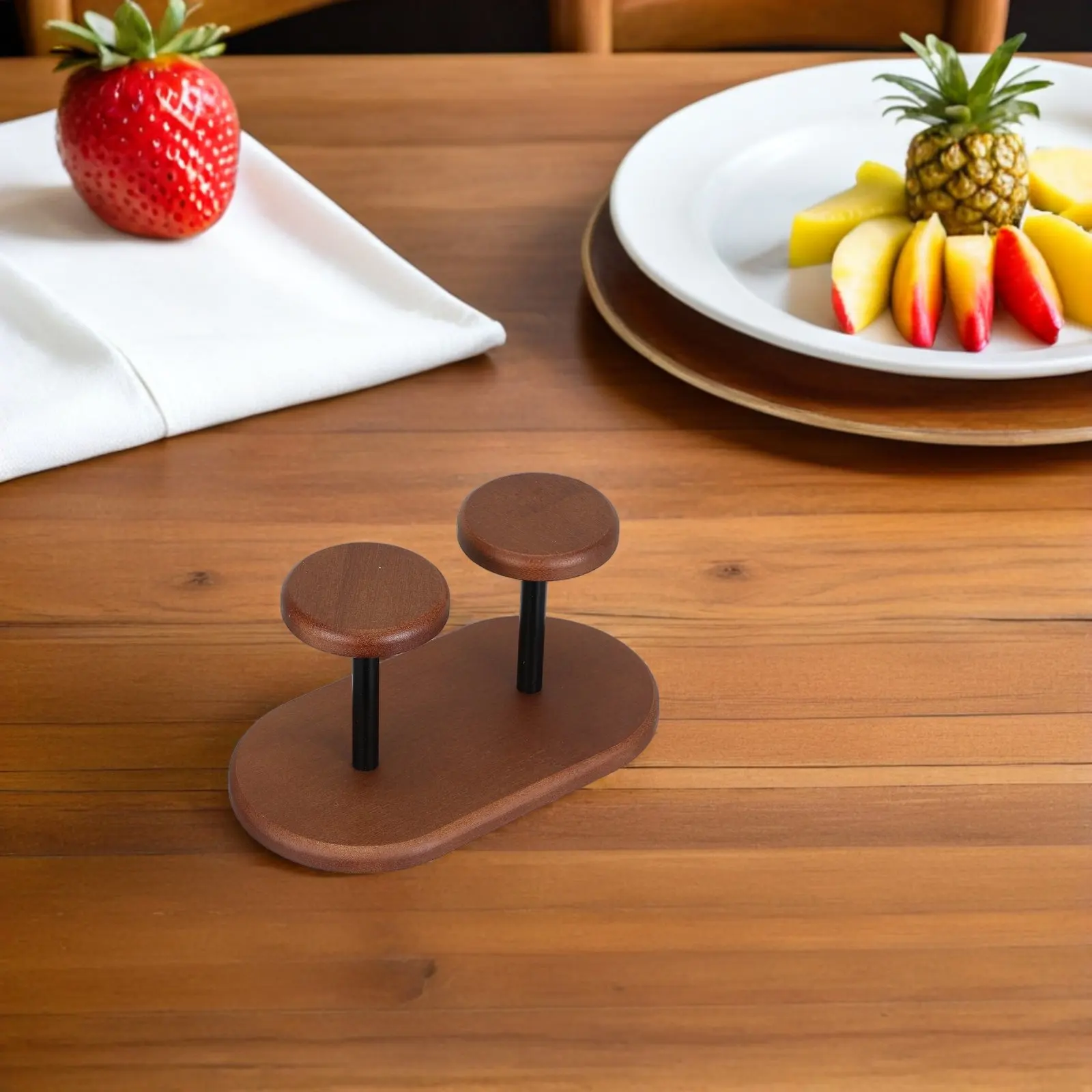

Walnut Paper Cup Holder Coffee Cup Dispenser Vertical Stackable Organizer Countertop Coffee Party Tea Bar Drink