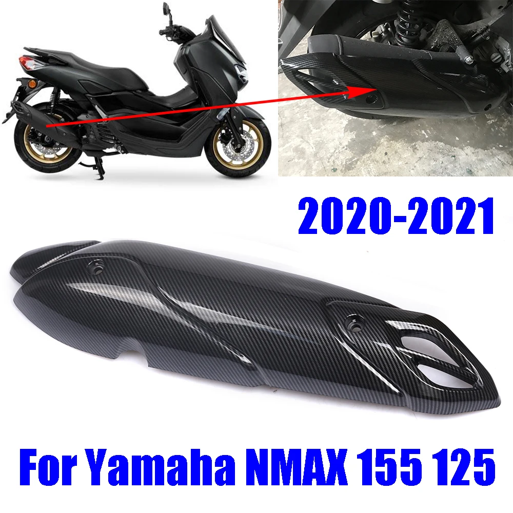 Motorcycle Exhaust Muffler Pipe Cover Guard Heat Shield Anti-Scalding Shell For Yamaha NMAX155 NMAX125 NMAX 155 125 2020 2021