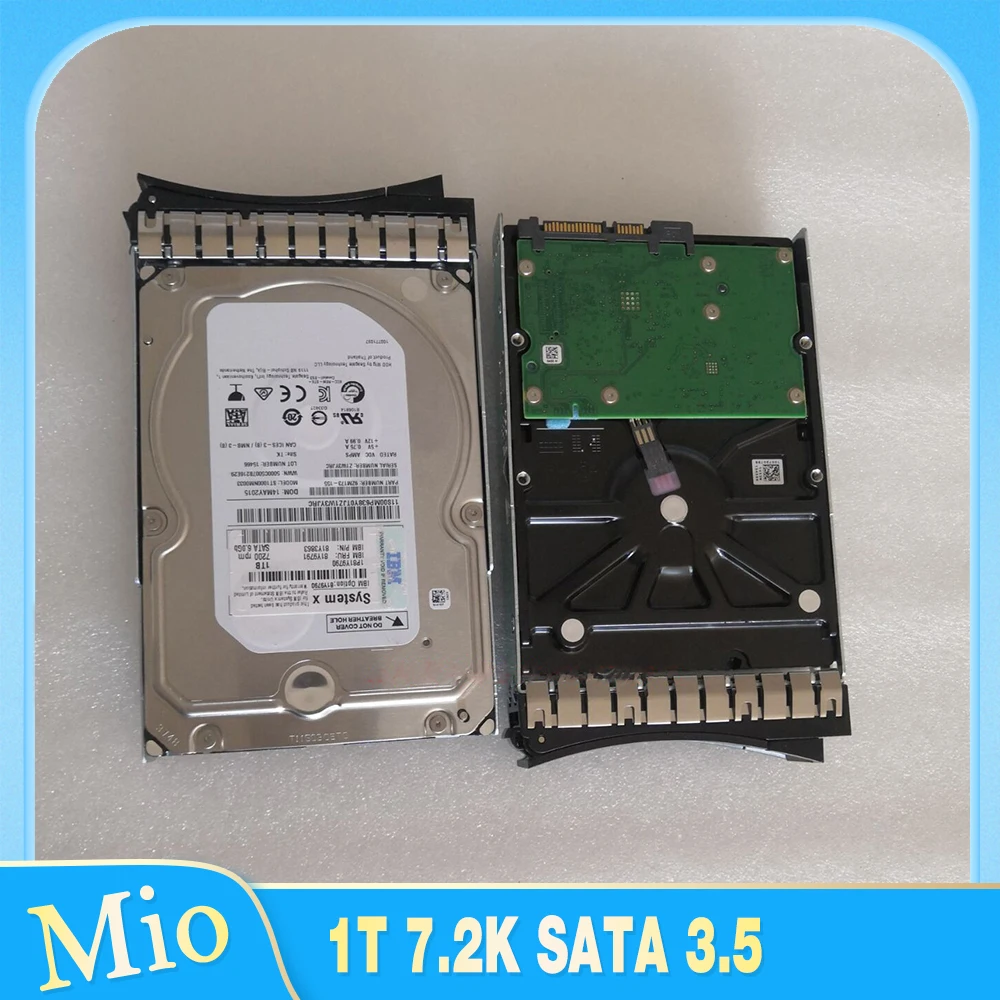 1pcs For IBM Server Hard Disk X3650M4 M5 1T 7.2K SATA 3.5