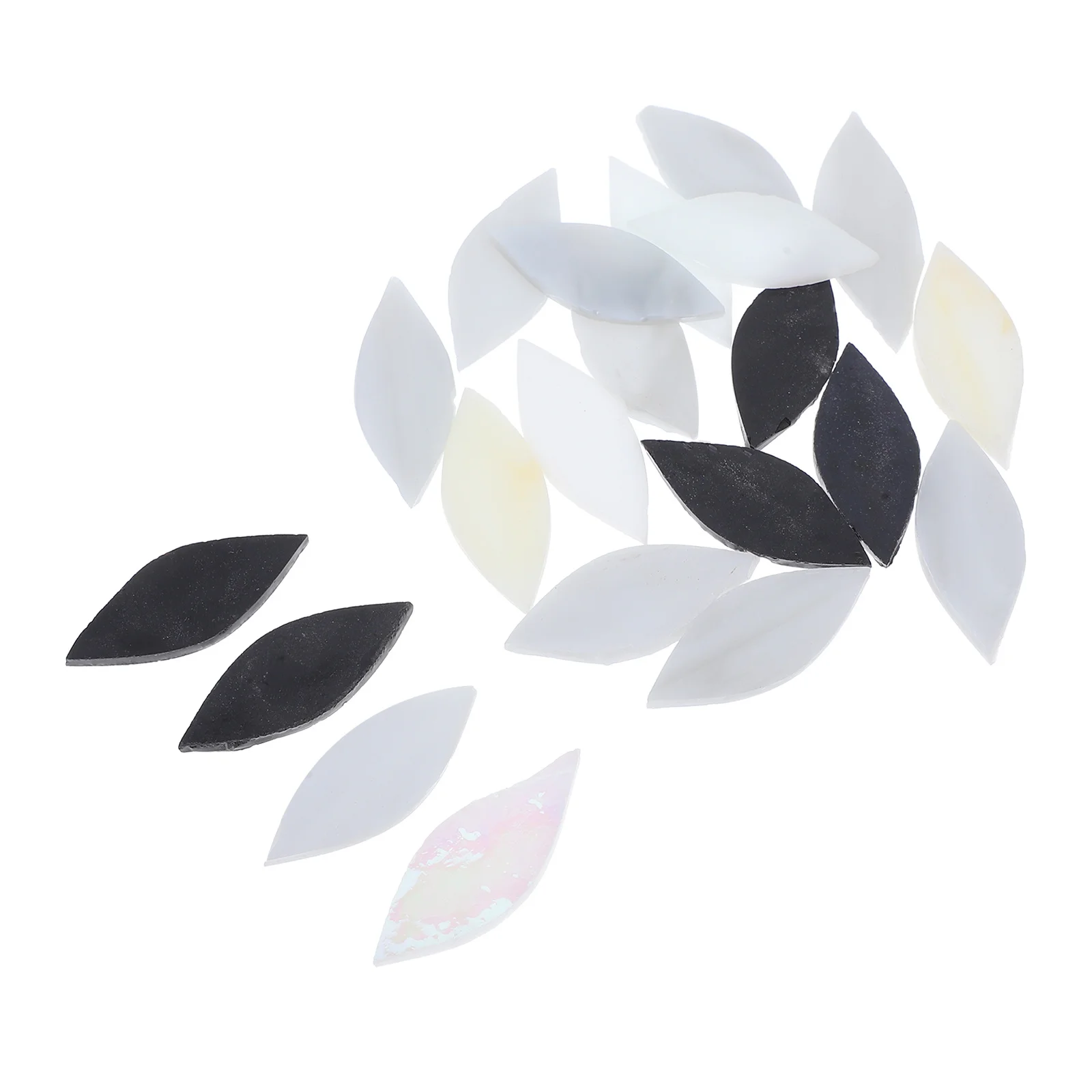 

1Set Leaf Mosaic Tiles for Crafts Glass Pieces Stained Glass Projects Artistic DIY Supplies Tiles Bulk DIY Tile