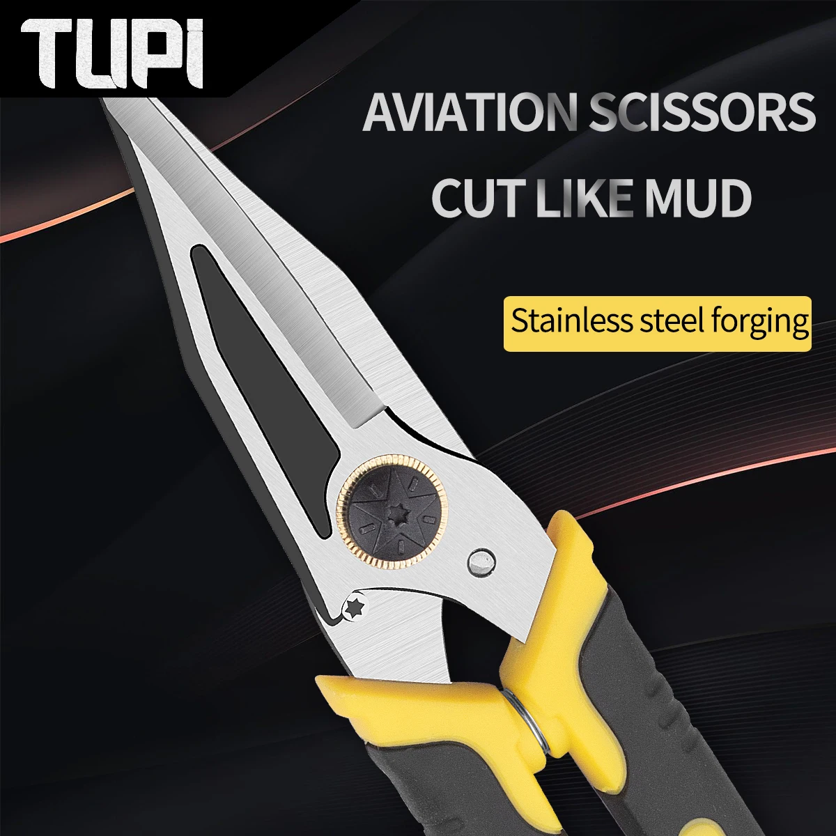 TUPI Wire Cutters Crimping Pliers Multi-function Pliers Stripping Pliers Iron Sheet Cutting Shears Professional Hand Tools