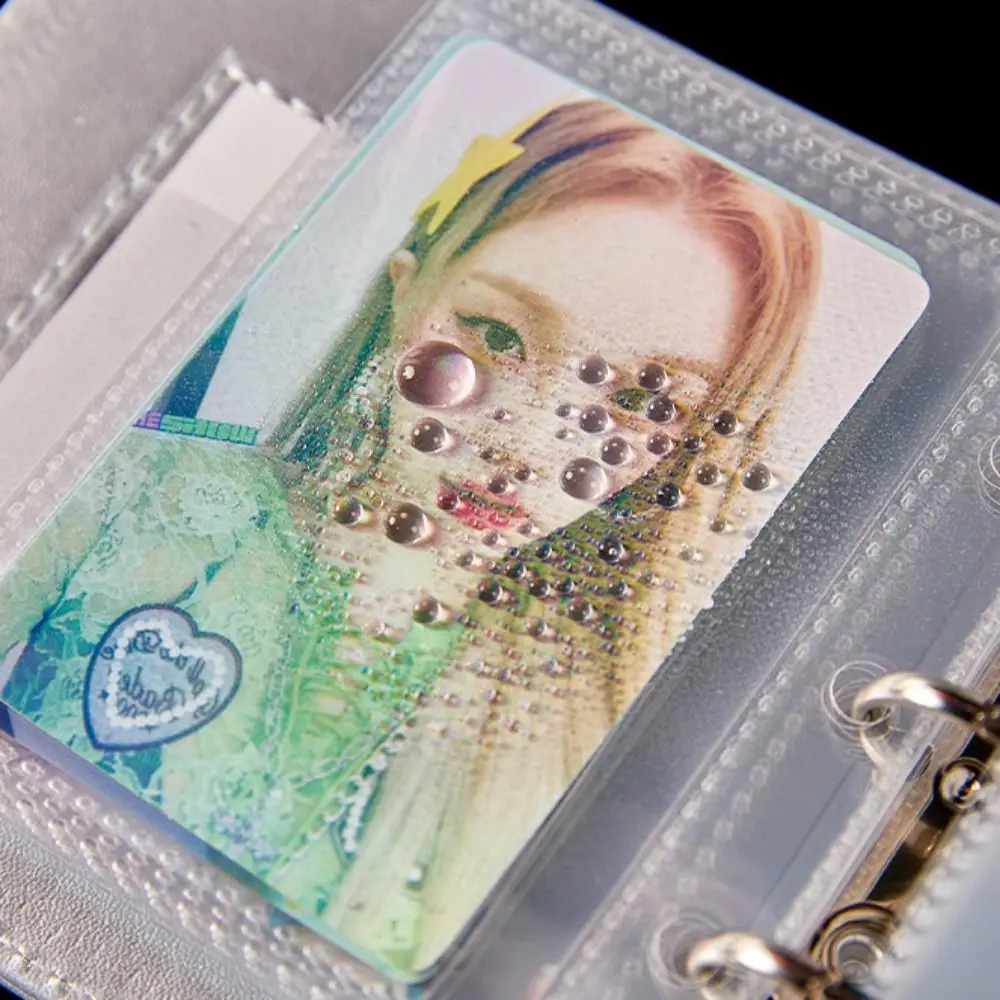 3in ID Photo Photocard Holder PVC Card Cover Decoration Idol Card Display Protector Picture Korean Style Card Protective Case