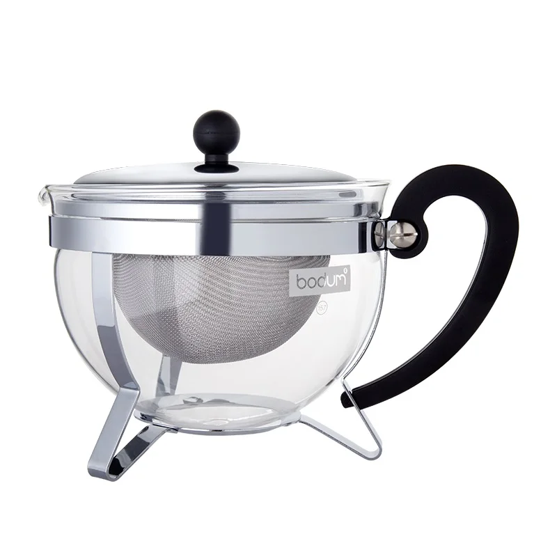 Bodum Botton Original Imported Household Heat-resistant Glass Tea Pot Stainless Steel Tea Screen Water Pot 1300ml Shampoo