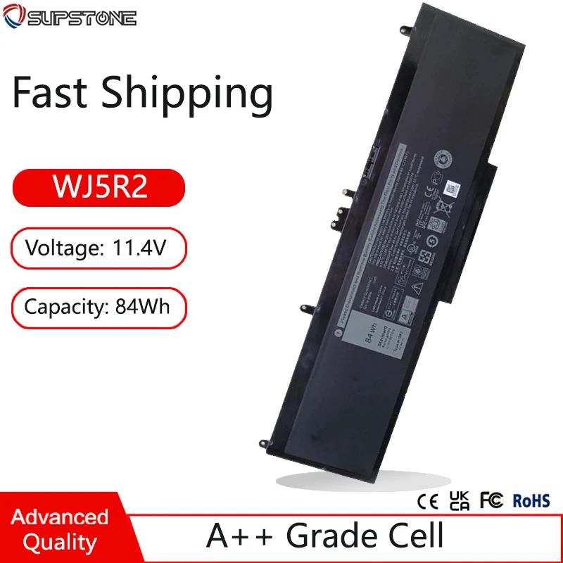 Nueva batería de ordenador portátil 4F5YV WJ5R2 para Dell Precision 3510 WorkStation, para Latitude E5570 P48F001 P48F002 P48F 84Wh