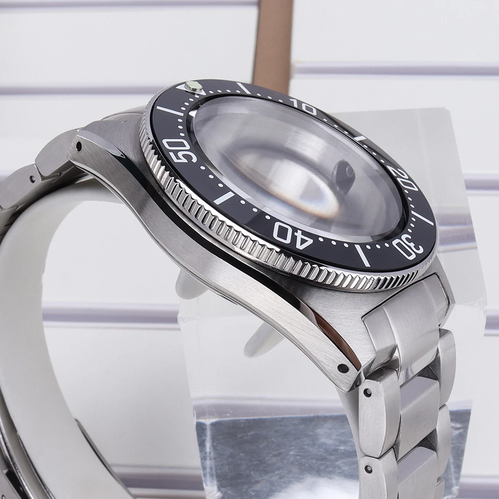 40mm Herren-Uhrengehäuse und Armband für Mod SPB143J1/SPB253J1 Black Tiger Whale für NH35 NH36 NH34 4R36 NH70 Uhrwerk AR Saphirglas – Detail 5