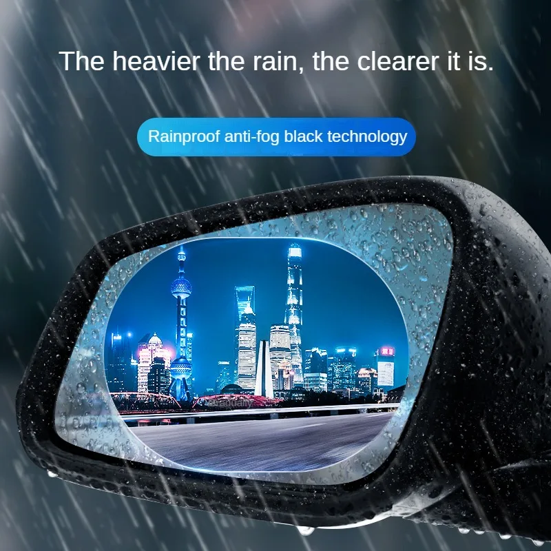 

Car Rainproof Film Anti Fog Car Rearview Mirror protective Rain Proof Anti Fog Waterproof Sticker Car Window Transparent Sticker