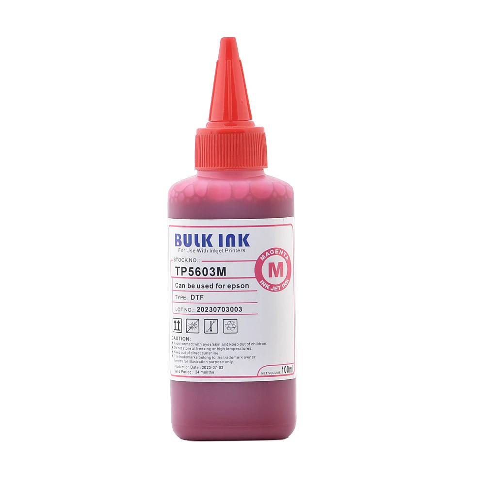 Tinta DTF de 100ml para transferencia directa de película PET, para impresora Epson L805, L1800, XP-15000, XP600, TX800