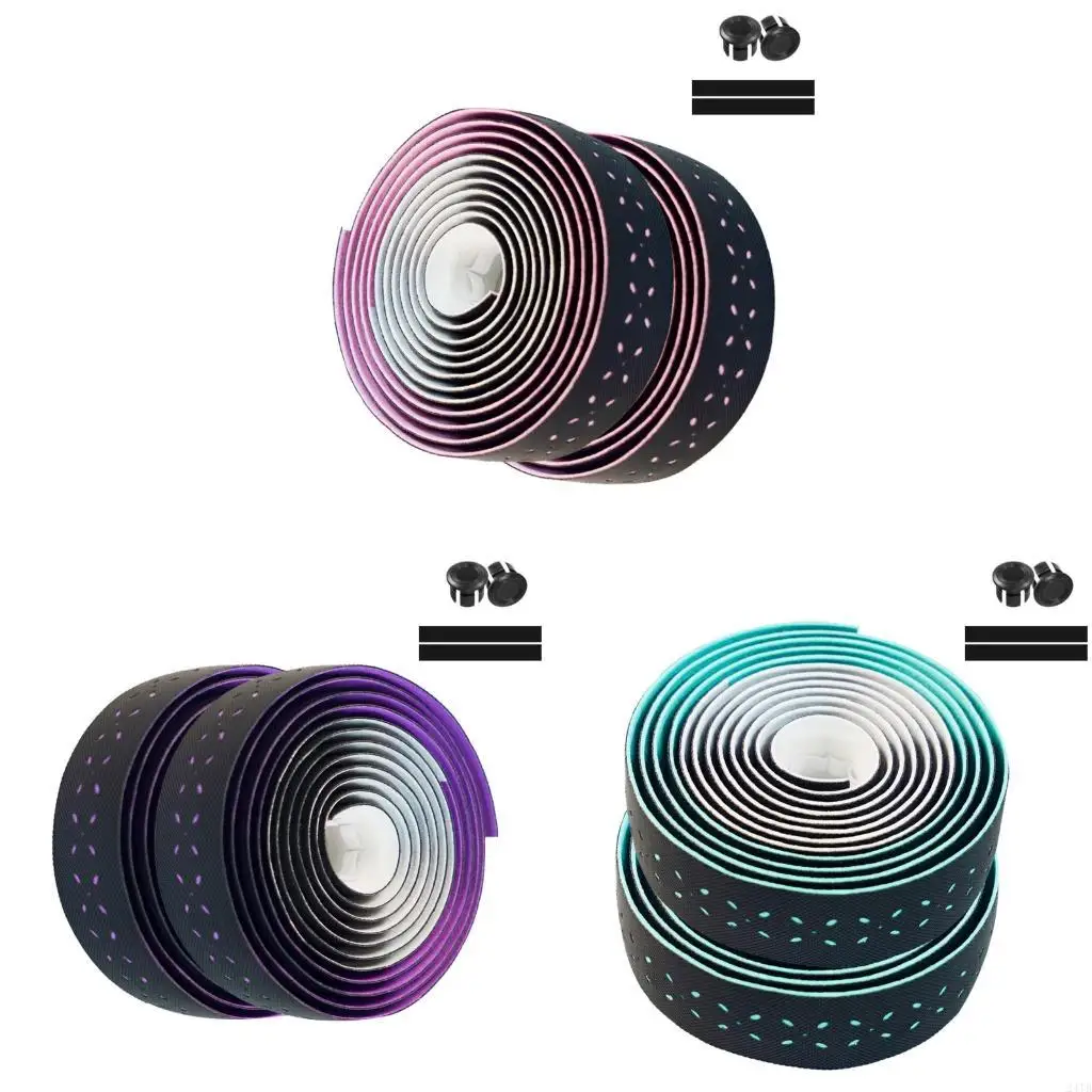 Bande guidon vélo antidérapante, 2 pièces, bande Anti-Vibration, absorbant sueur, facile à installer