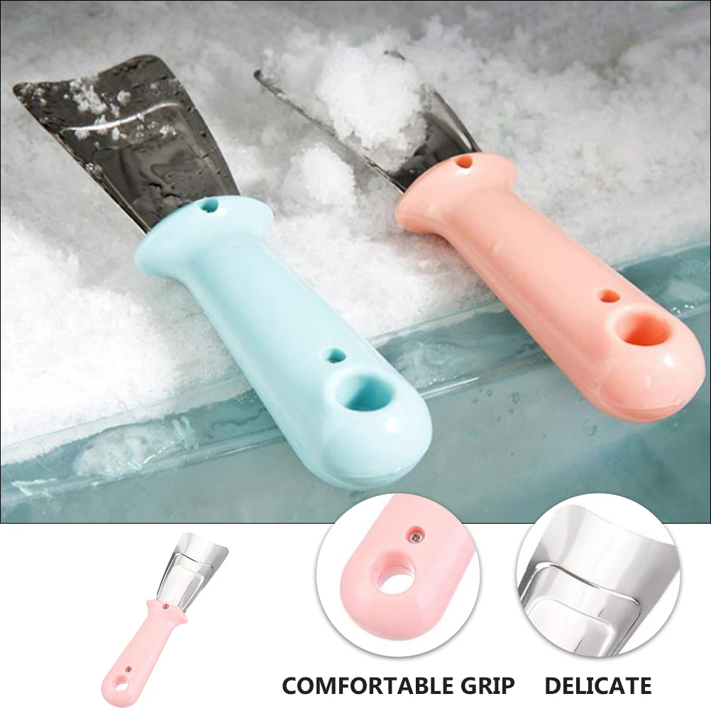 

3pcs Deicing Shovel Stainless Steel Plastic Refrigerator Ice Scraper Removal Tool Snow Shovel Cleaning Maintenance Kitchen Bar