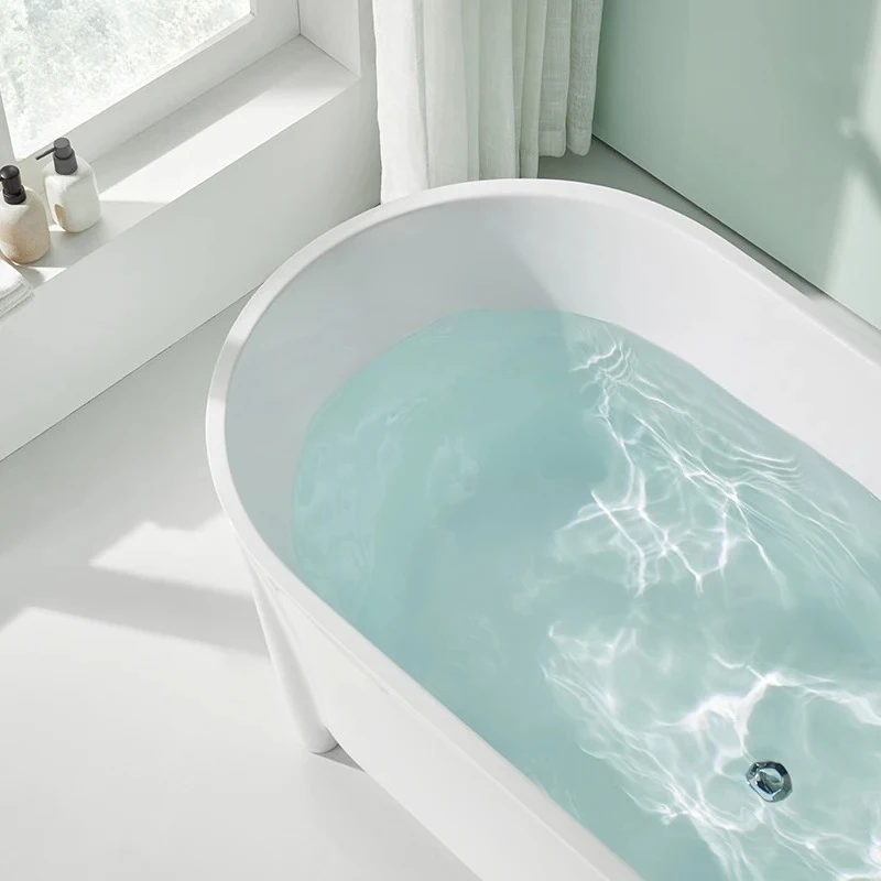 Акриловая ванна принцессы 1,2--1,7 метра, цельная бытовая отдельно стоящая европейская ванна для ног