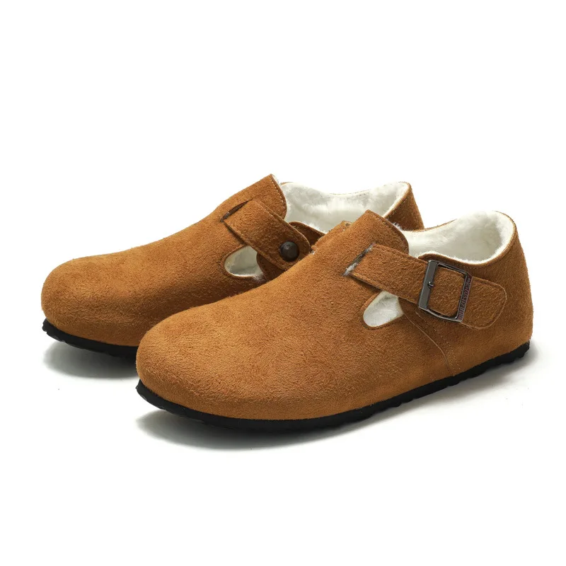 

Men's Outdoor Cork Slide Sandals Flip Flops Slippers Casual Fashionable round Toe Rubber Outsole Slip-On Business Casual Shoes