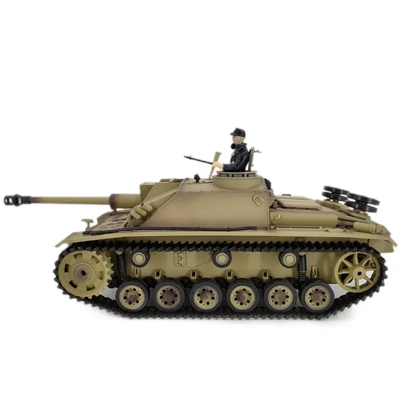 Genuine Henglong 3868 German No.3 F-8 Remote Control Tank Electric Assault Gun 1:16 Rc Tank Model Toys Chidren regali di compleanno