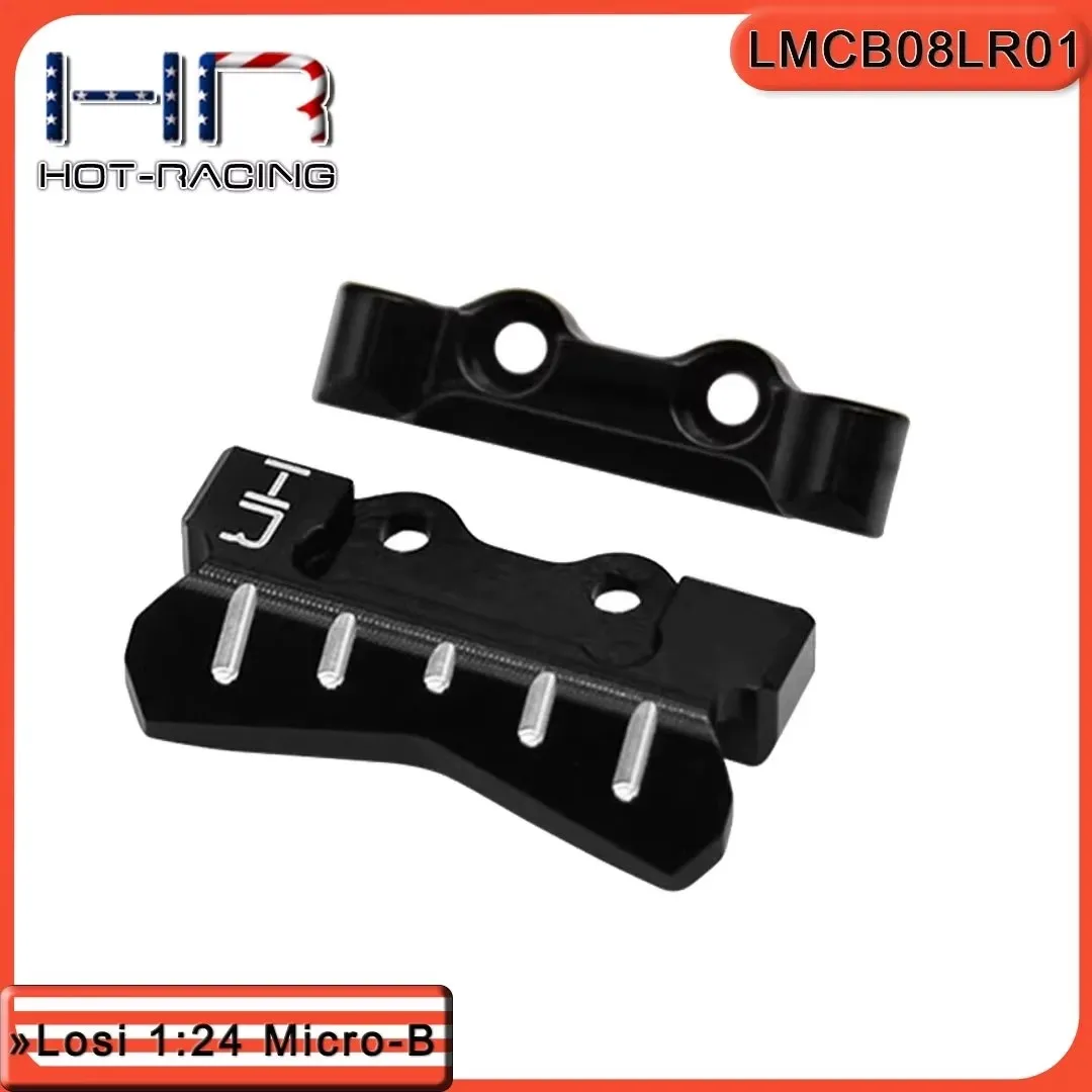 Hot Racing Aluminum Rear Lower Suspension Hinge Pin Braces For 1/24 LOSI Micro B vehicles