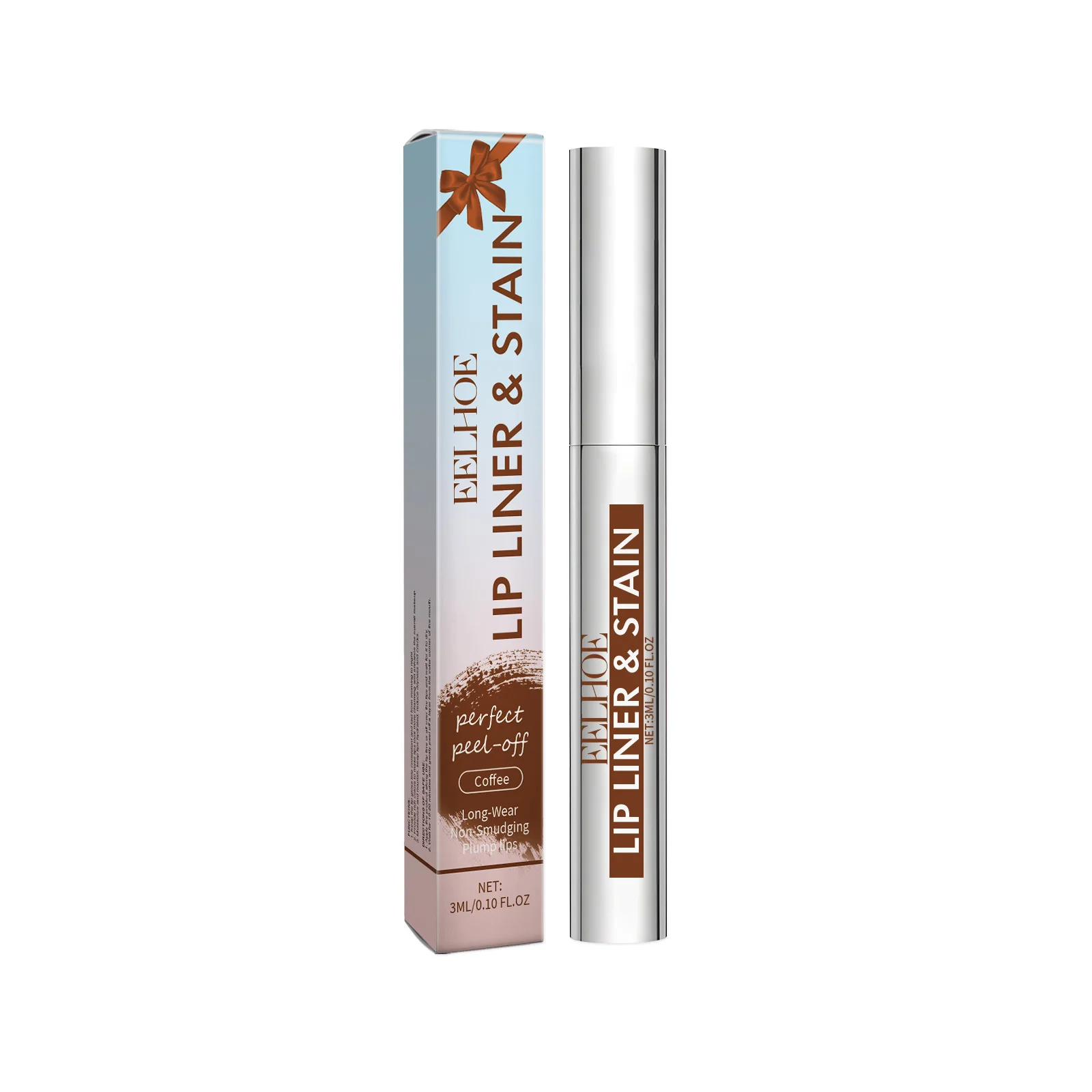 Serie di lucidalabbra Peel-Off: matite labbra multicolori naturali e facili da applicare, illuminanti e altamente pigmentate, idratanti