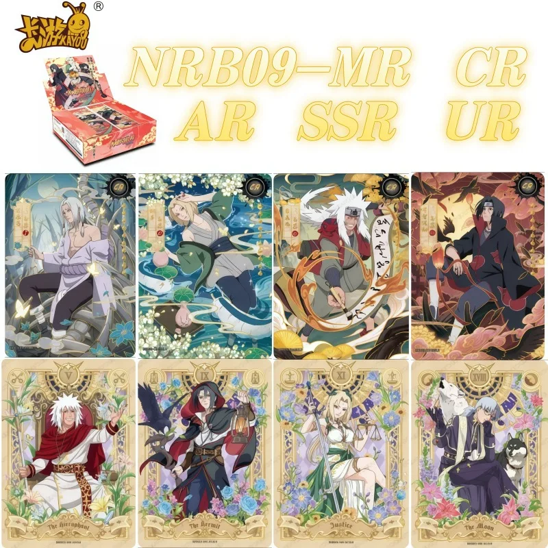 

KAYOU Genuine Naruto English NRB09 Version Anime Card Box Rare CR SP MR Collection Card Ninja World Kids Toys Festival Gift