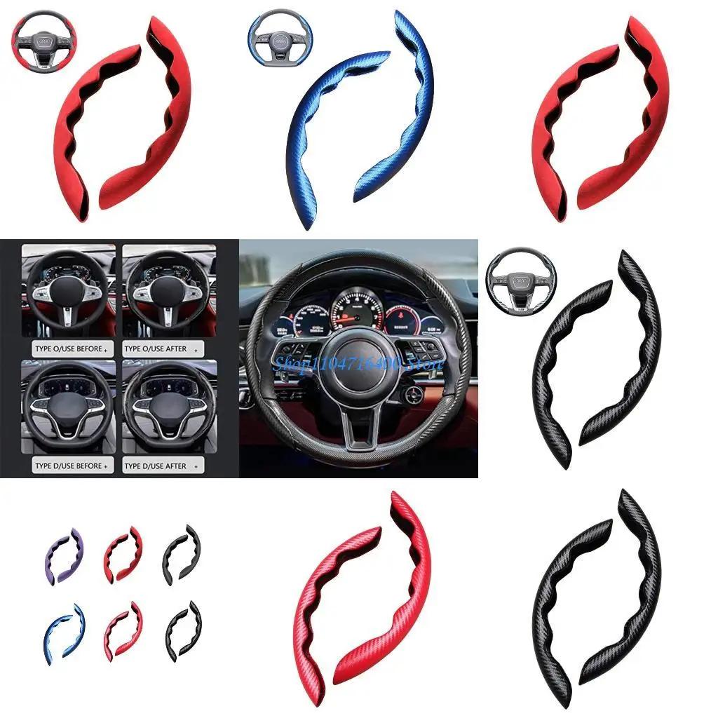 

y1gd Paired Stylish Steering Wheel Provide for Protection Cover Easy Installation