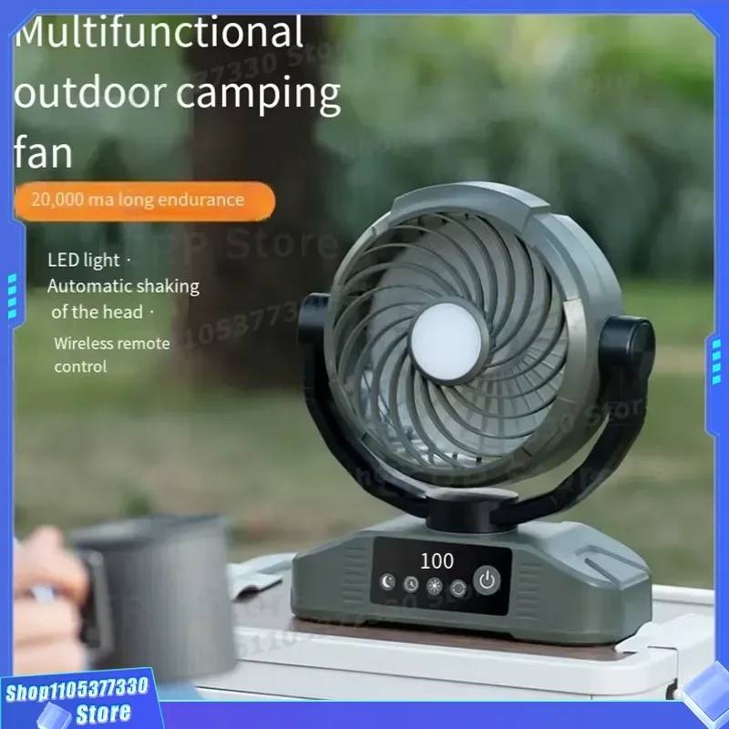 Portable Desktop Fan 20000mAh Battery Outdoor Cooling Device 30 Hours Runtime Custom Logo Support Factory Direct Sale New