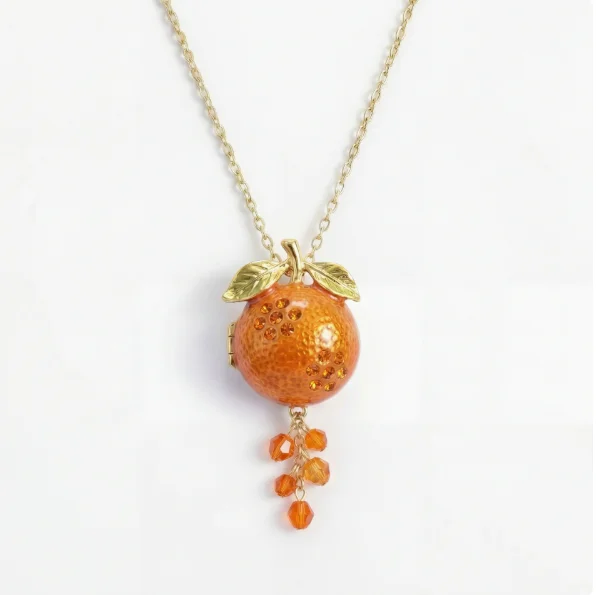 New Fruit Easter Egg Necklace Opening and Closing Animal Easter Egg Necklace Strawberry Regular Box Pendant Necklace Gifts image 3
