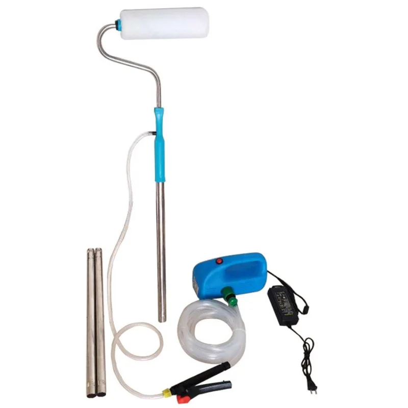 Electric Auto Feed Paint Roller Coating Machine with Extension Rod Automatic Suction Latex Paint Roller for Wall Decoration