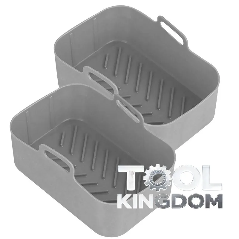 

Набор из 2-х силиконовых форм для аэрофритюрницы пищевого класса с антипригарным термостойким покрытием, совместимый с аэрофритюрницей Ninja DZ201 с двумя корзинами.