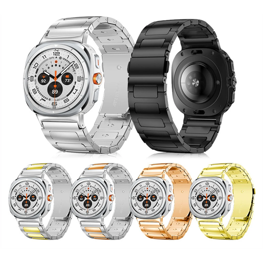 삼성 워치용 스테인리스 스틸 스트랩, 울트라 메탈 워치 밴드, 갤럭시 워치 7, 47mm 워치 밴드