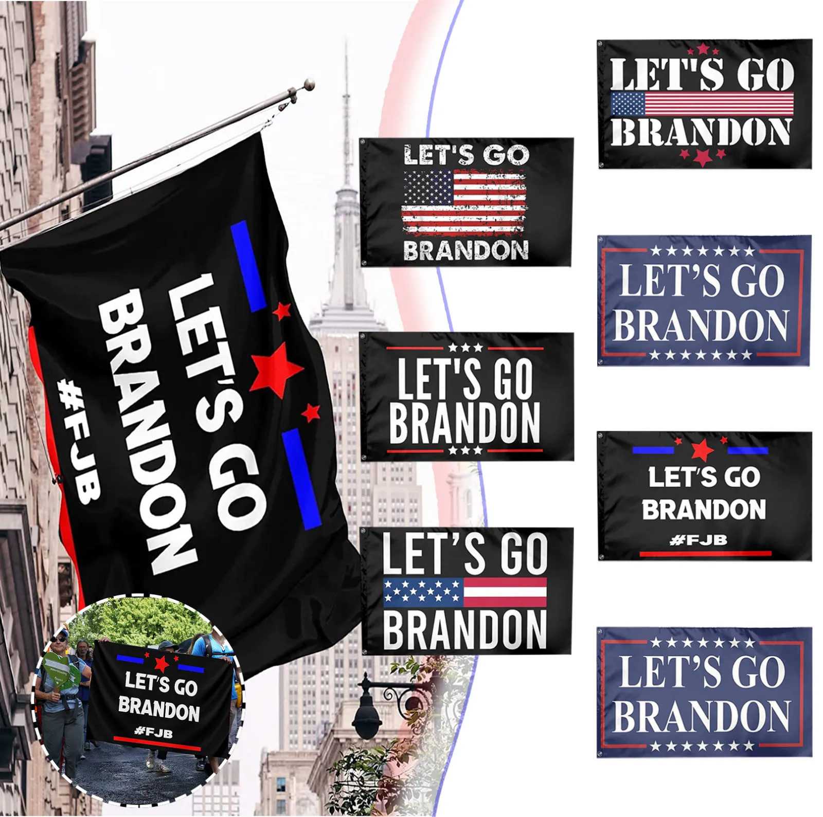Lets Go Brandon Flag Outdoor Decoration American Brandon Flag Outdoor Theme Banner Political Sign For Patio Display 2026 T1