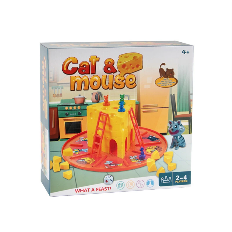 Cat and Mouse- Cake Cheese Board Game, brinquedos interativos pai-filho para crianças, meninos e meninas Entretenimento