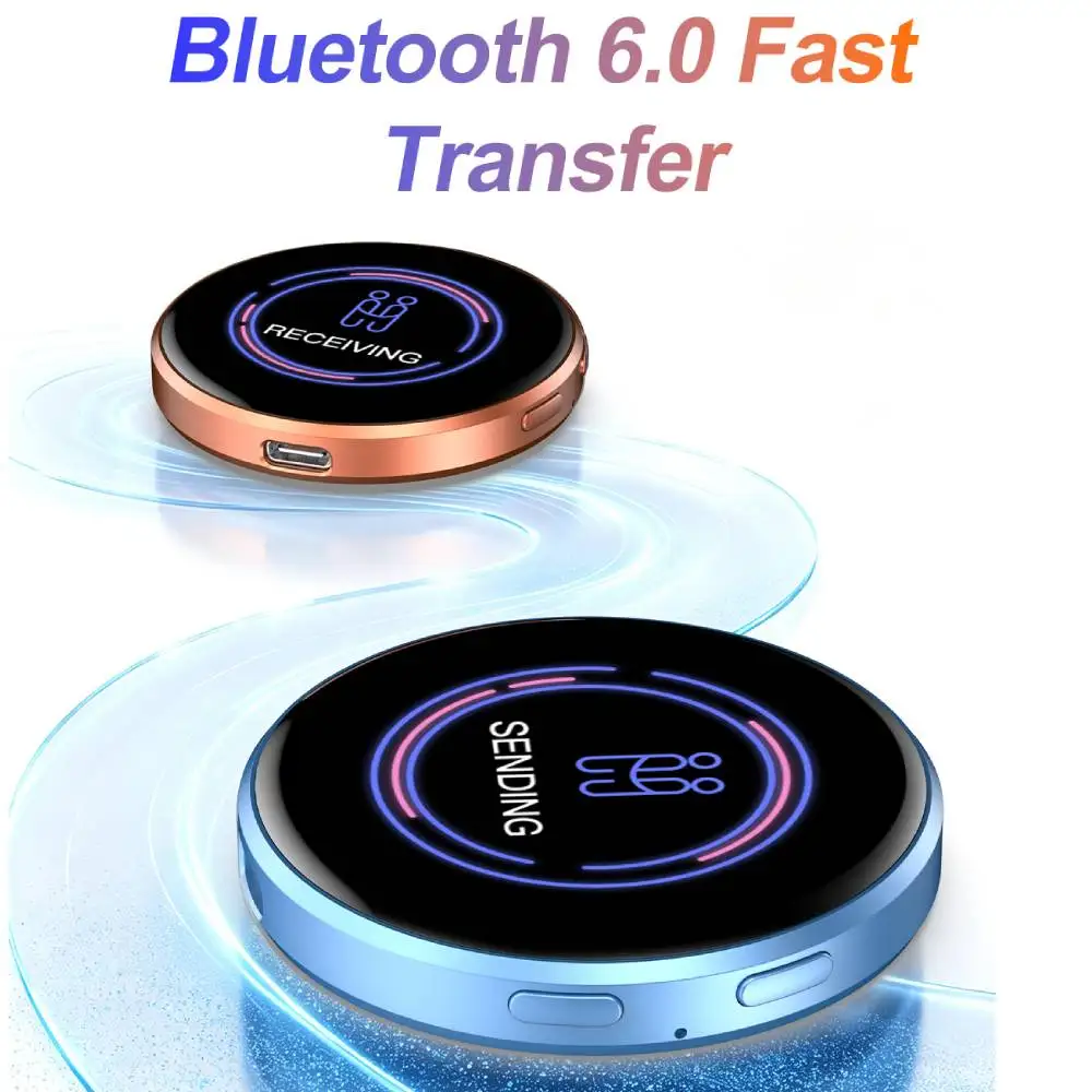 Magnetic Electronic Badge 1.85 Inch HD Display Screen Bluetooth6.0 GIF Video Playback LED Audible Video Play Dynamic Smart Badge