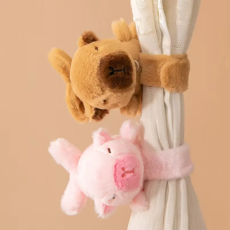 Capybara Clap Circle Plush Doll Bracelet Wings Move Multipurpose Bag Strap Decoration Fun Pop Children's Wrist Clap Circle Gift