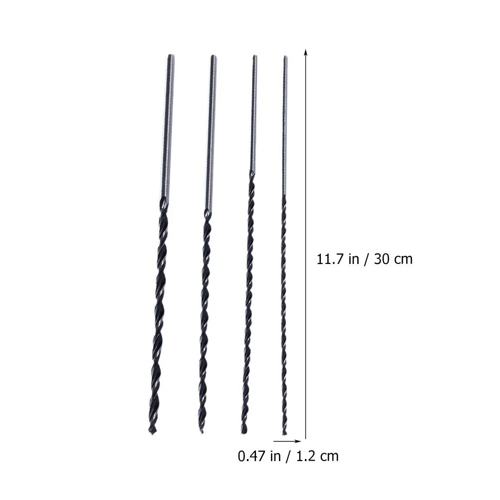 

1Set Long Drill Bit Woodworking Drill Bit Set High Carbon Steel Hardwood Extra Long Body Precise Tip for Wood PVC Plastic