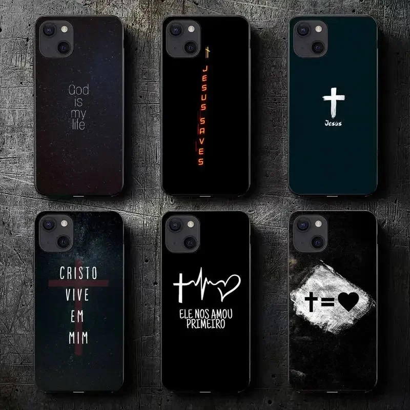 Verse of The Christian Bible Jesus Phone Case For iPhone 11 12 Mini 13 14 Pro XS Max X 8 7 6s Plus SE XR Shell