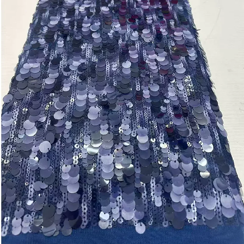 

Dual Color Circular Sequin Fabric New Size for Background Wall Luggage Toys Stage Front And Back Bead Film