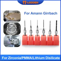 Fresas dentales Amann, circonita/PMMA/cerámica de vidrio para máquinas Amann Girrbach, agujas de fresado CAD CAM