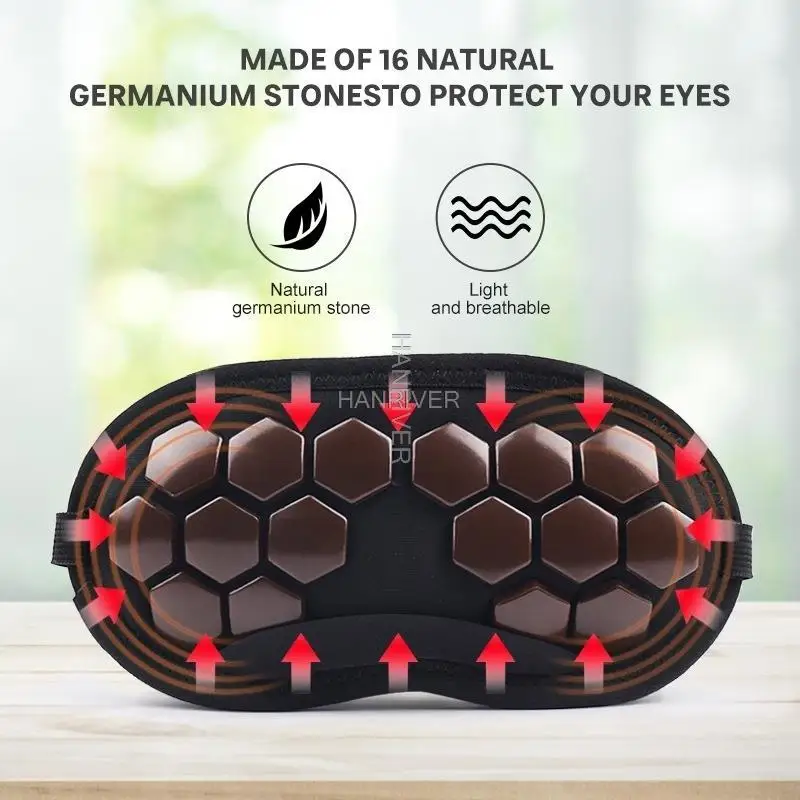 Germanium Stone Eye Mask Health Care Eye Mask Blackout Sleep Eye Mask Multifunctional Eye Mask Unisex
