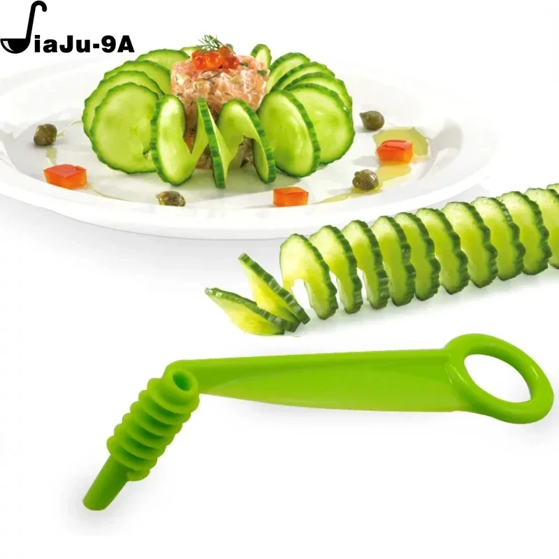 1 Pcs Kitchen Device Cut Fries Cut Manual Potato Cutter  Vegetable Fruit Slicer Manual Spiral Screw Slicer Potato Cutting Gadget