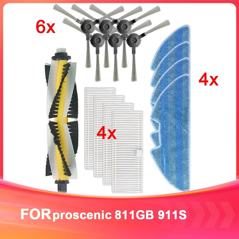 

Новые запасные части для подметальной машины Proscenic 811GB 911S, запасные части для подметальной машины.