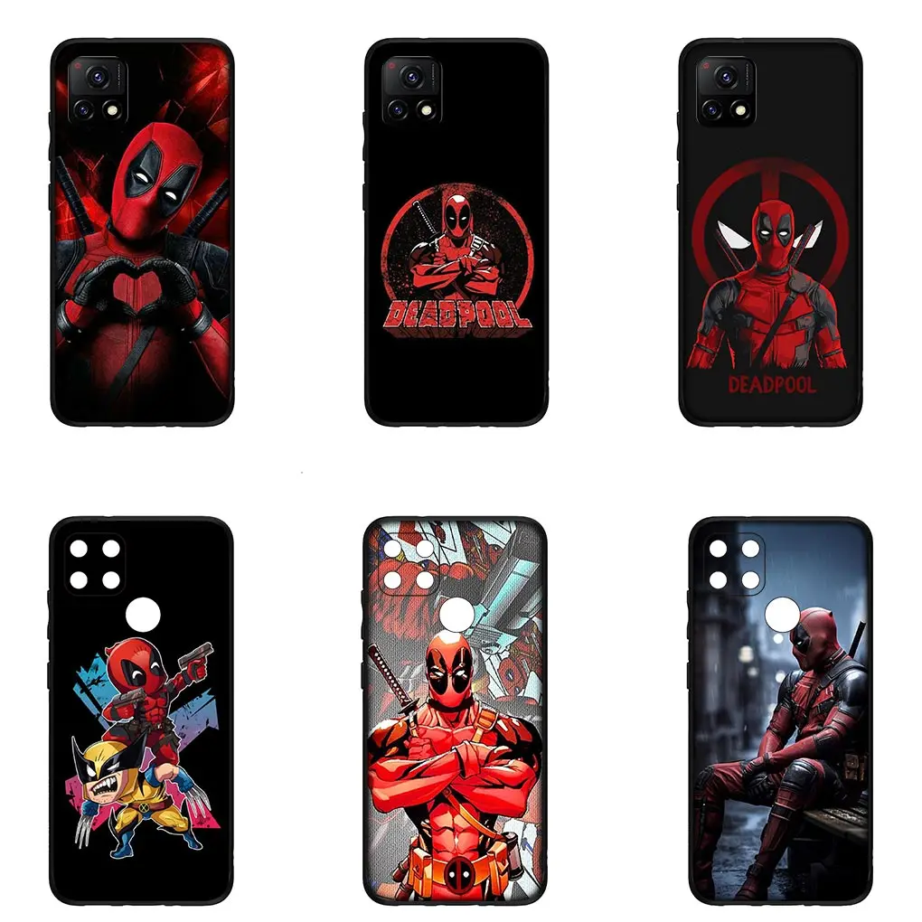 Deadpools M-Marvels Soft Phone Casing for Xiaomi Redmi Note 12 11 10 9 Pro 9S 10S 11S 9A 9C NFC 9T 10A 10C 12C Cover Case