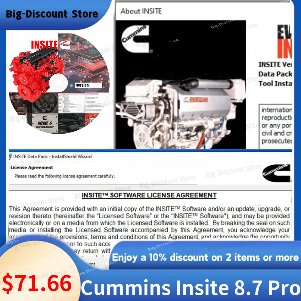 

Cummins Insite 8.7 Pro Engine Diagnostic Software with keygen Fault code Engine diagnostic tests adjustment Multi-Language