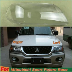 For Mitsubishi Sport Pajero Race Headlight Cover Lens Transparent Lamp Shell Lampcover Plexiglass Replace The Original Lampshade